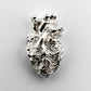 Silver Anatomical Heart