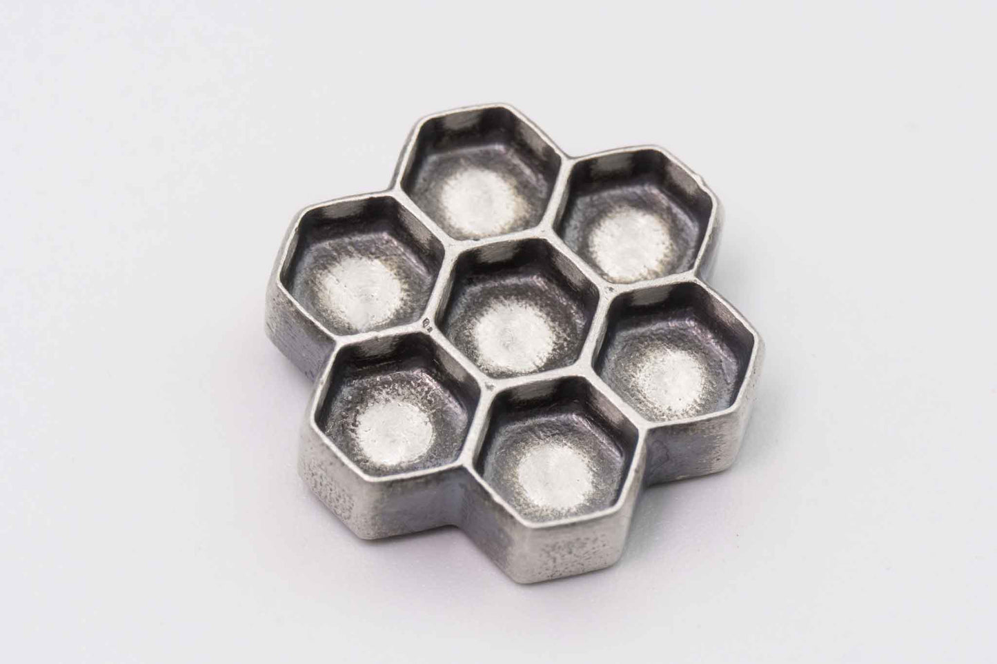 Sterling silver honeycomb jewelry casting