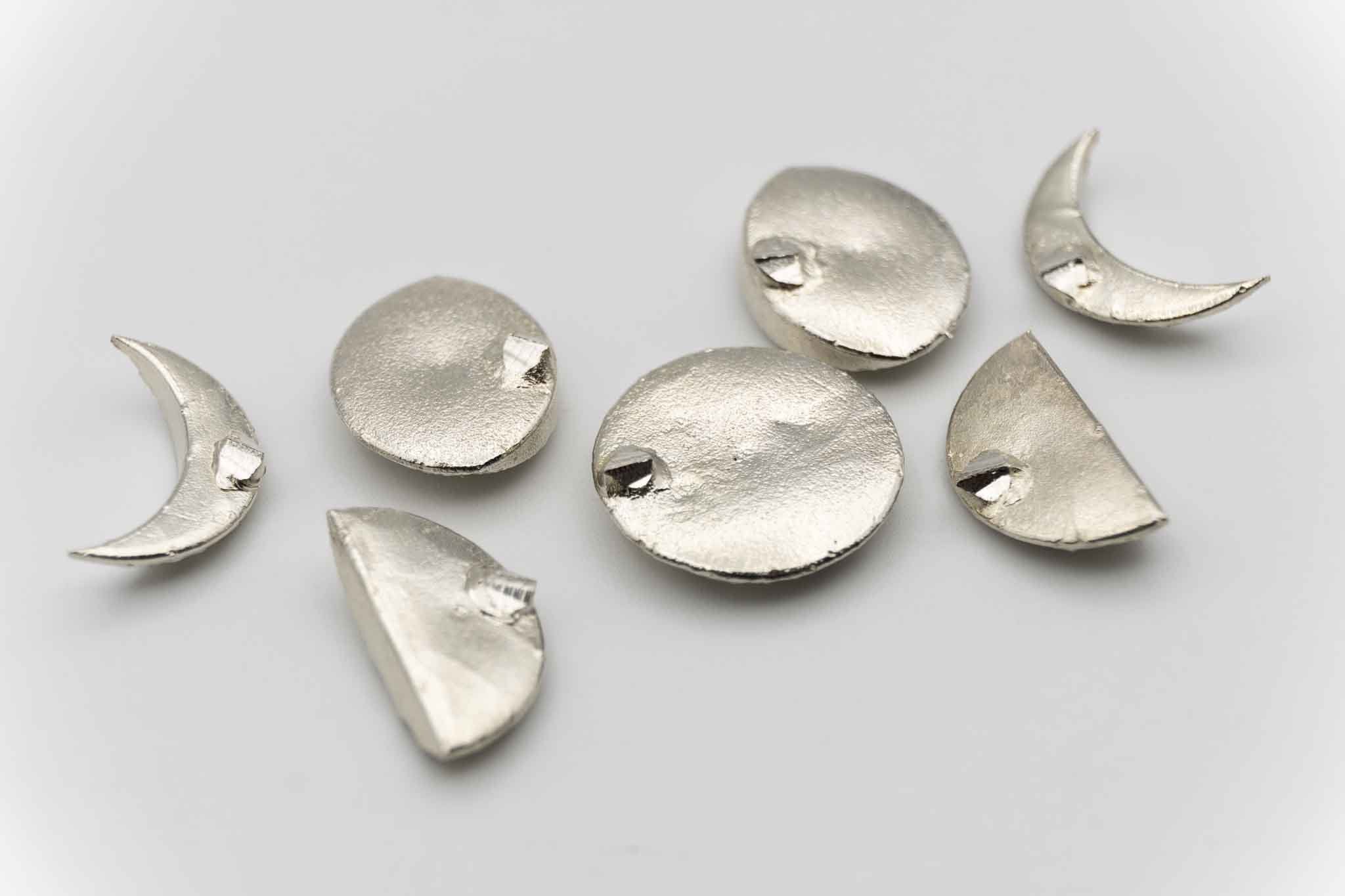 Sterling Silver Lunar Moon Phase Castings