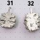 Sterling Silver Casuarina Seed Pod Half