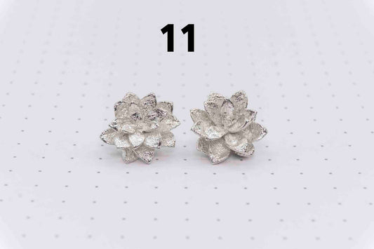 Sterling Silver Succulent Pair